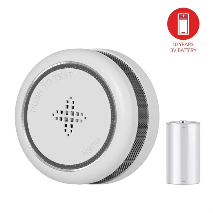 Built-in 3V Lithium Battery Mini Smoke Alarm